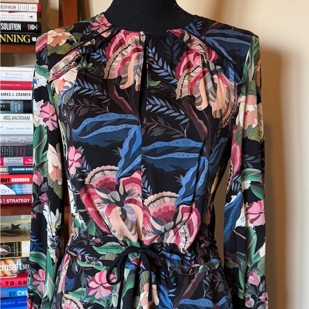 REISS floral print mini dress - Picture 2 of 6